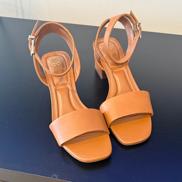 Vince Camuto Brown Strap Sandals - Picture 1 of 4
